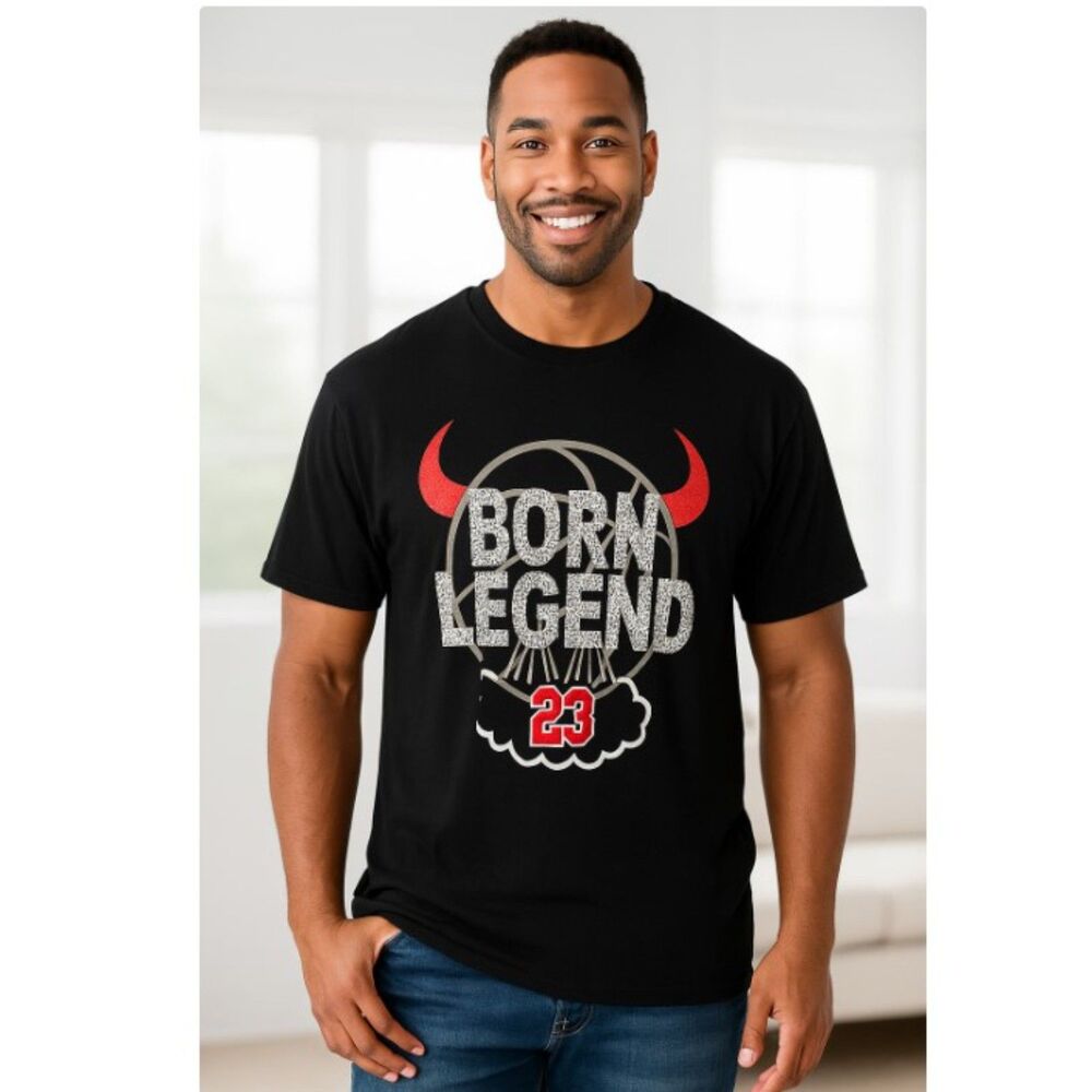 Born Legend T shirt Chicago Bulls #23 2 Monkeys Mens Made In USA Sz 5XL